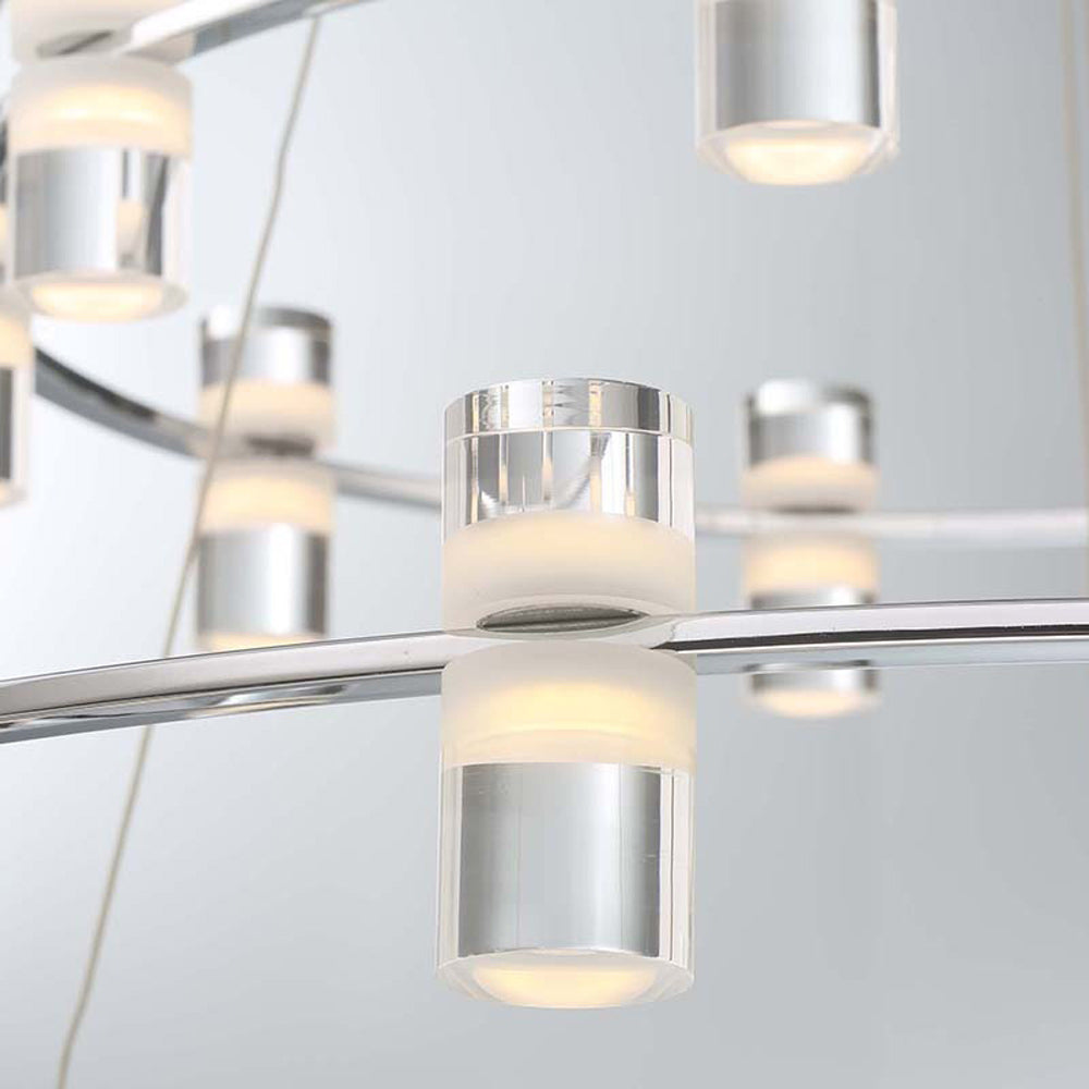 Netto LED Multi Tier Chandelier in Detail.