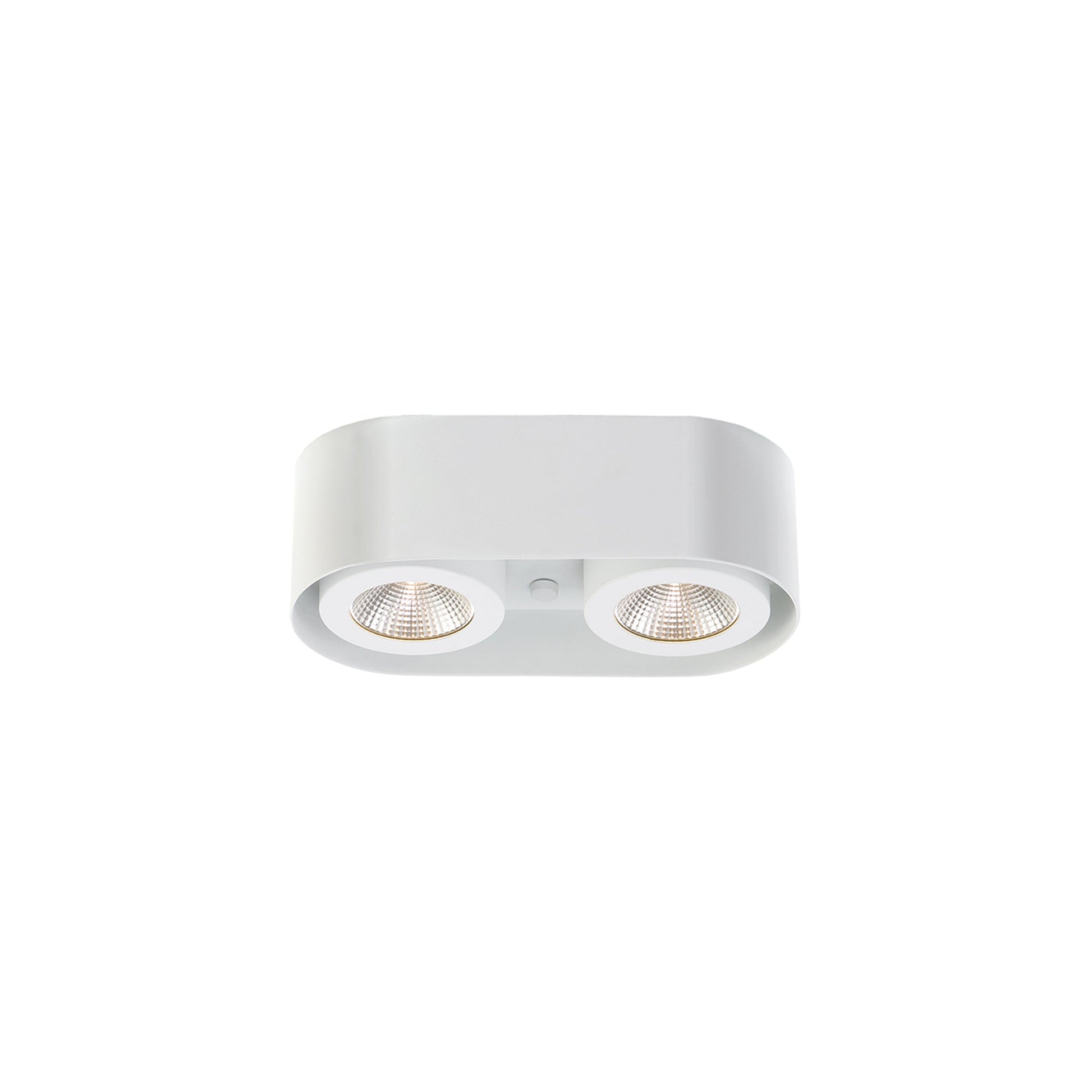 Nymark LED Semi Flush Mount Ceiling Light in White (2-Light).
