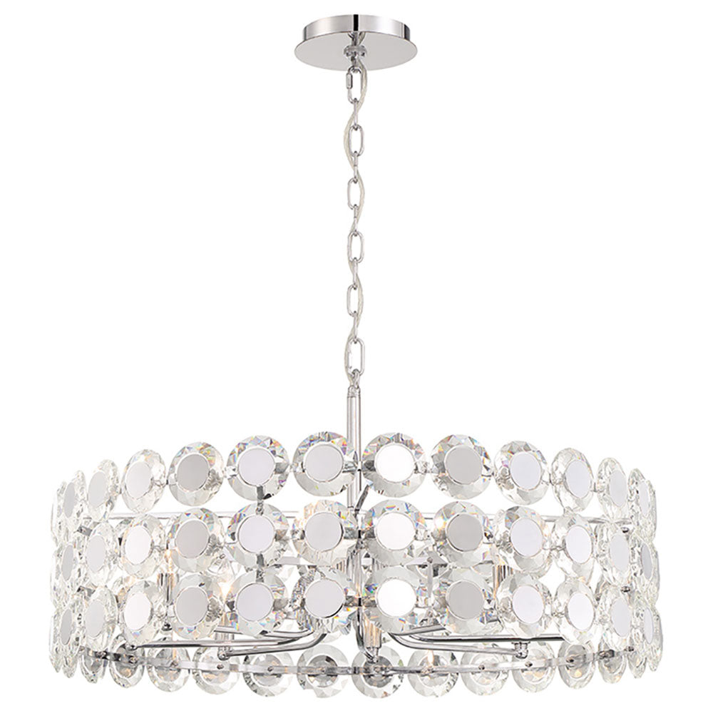 Perrene Pendant Light in Chrome(Large).