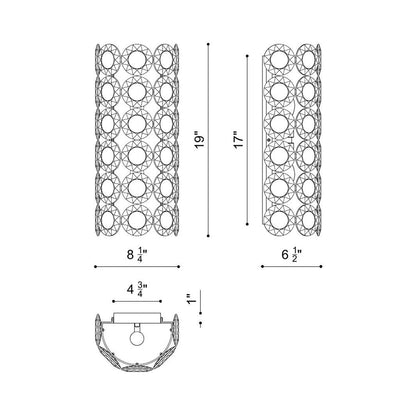 BEAM LED Wall Light- line drawing.