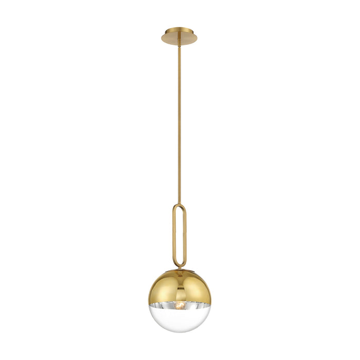 Prospect Pendant Light in Gold/Clear (Small).