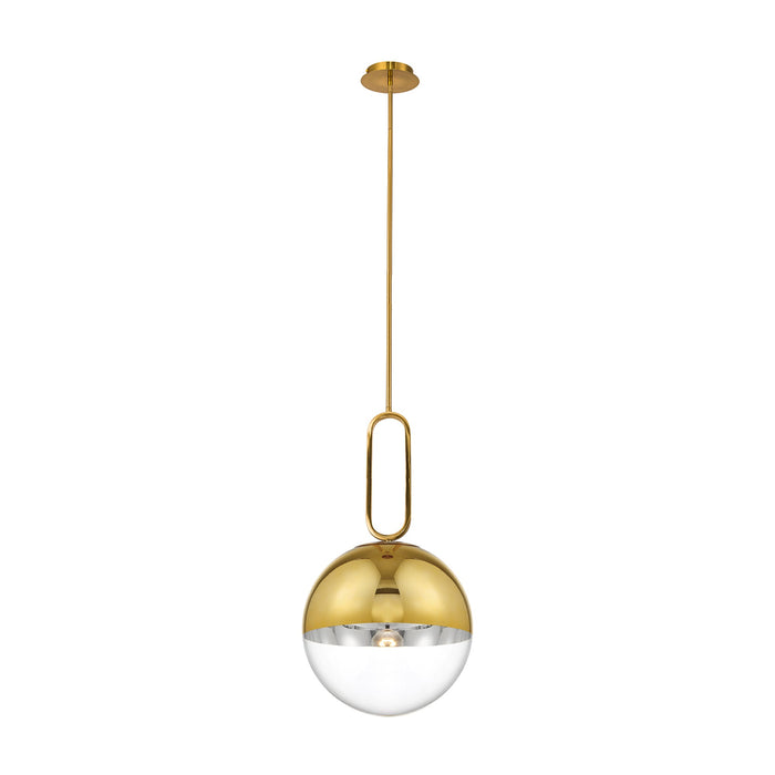Prospect Pendant Light in Gold/Clear (Large).