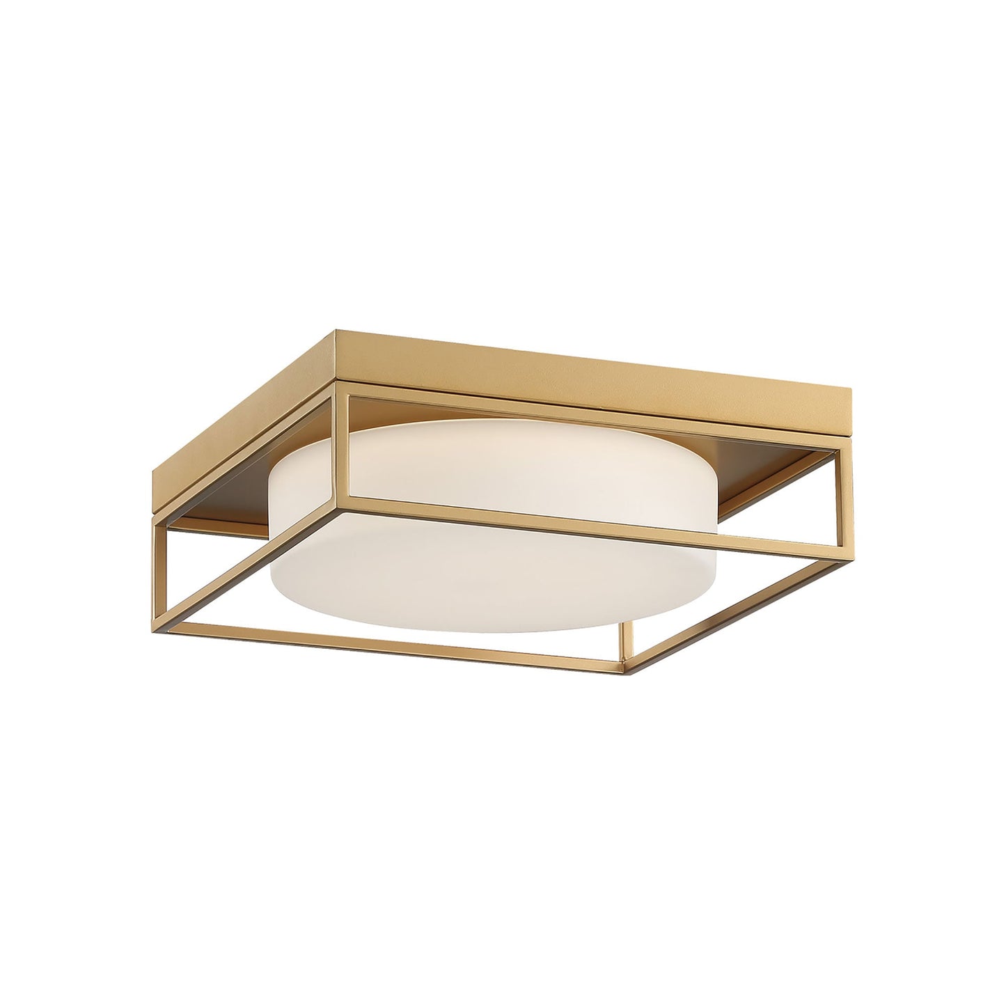 Rover LED Flush Mount Ceiling Light in Gold (Small).