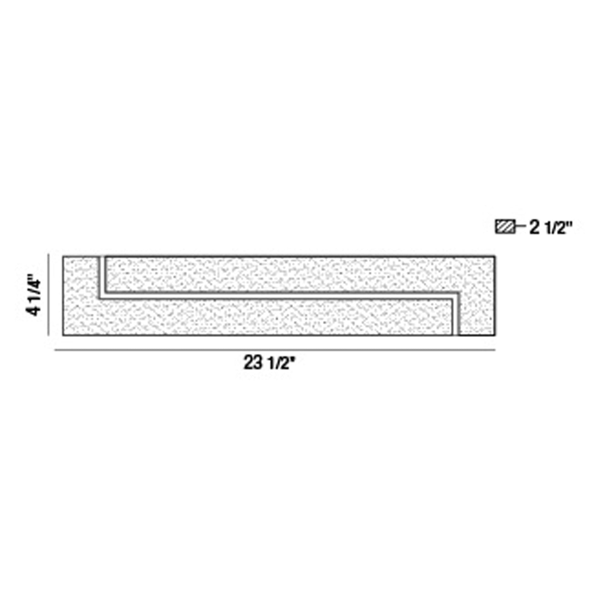 Santi LED Vanity Wall Light - line drawing.