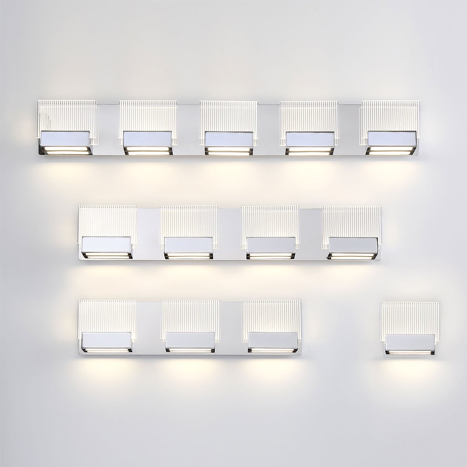 Sonic LED Vanity Wall Light in Detail.