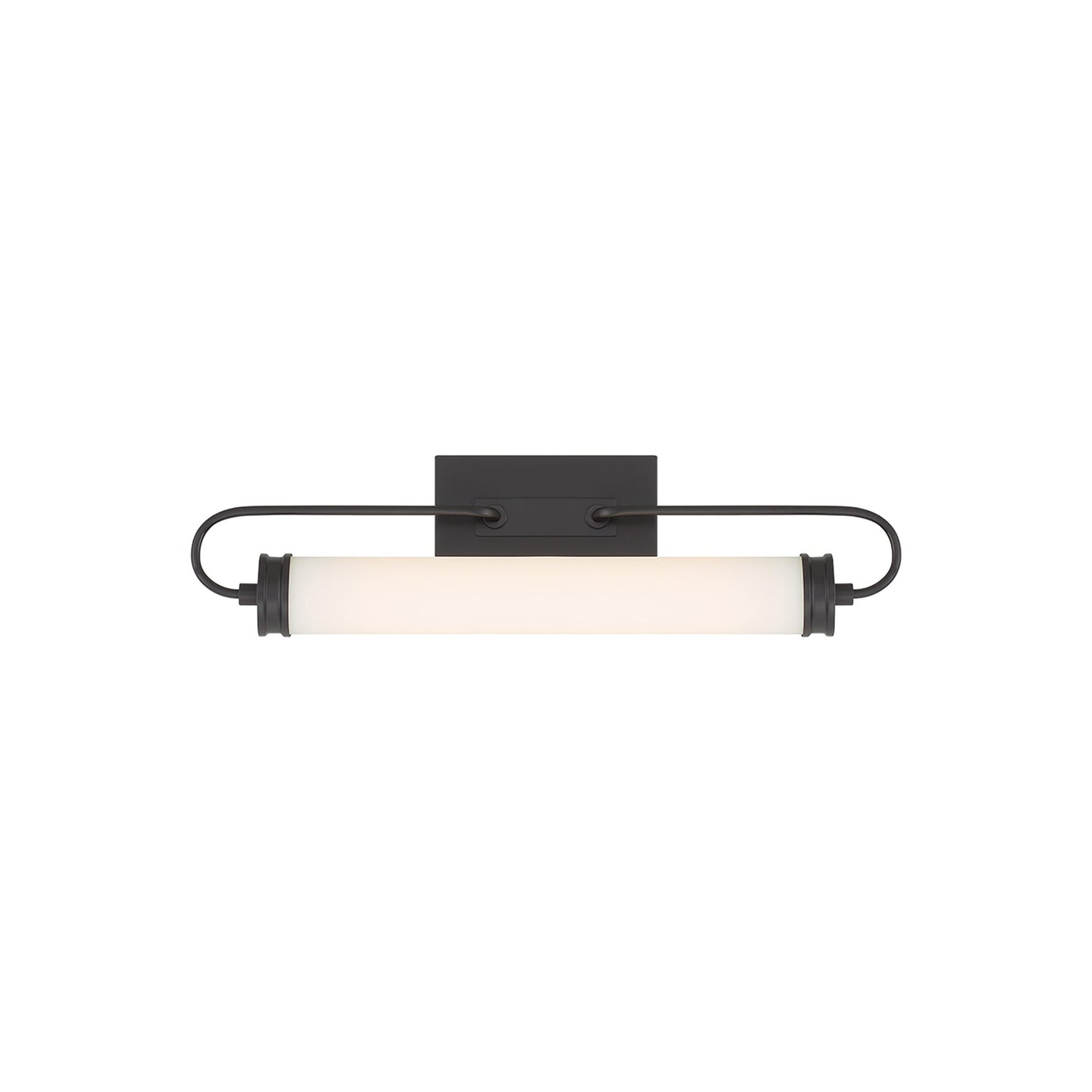 Tellie LED Vanity Wall Light in Black (Small).