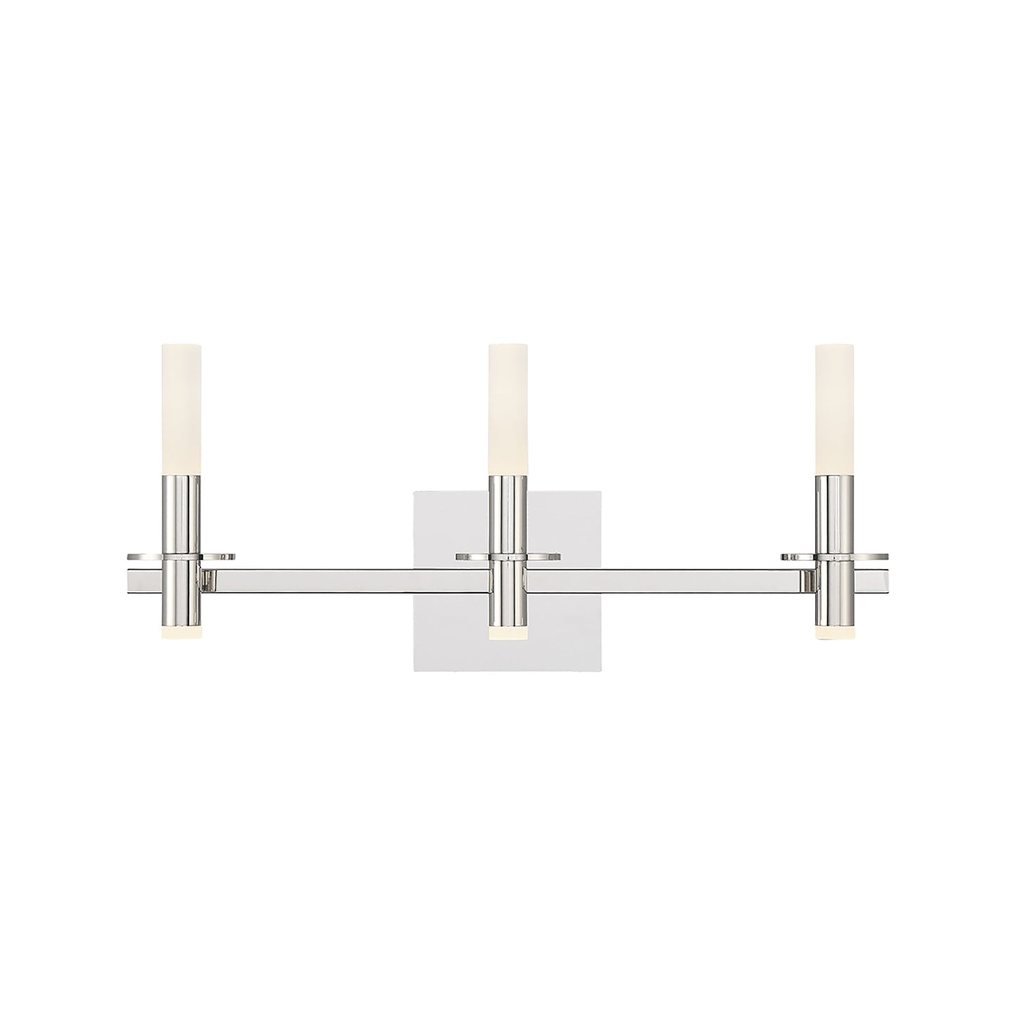 Torna LED Vanity Wall Light in Polished Nickel (3-Light).