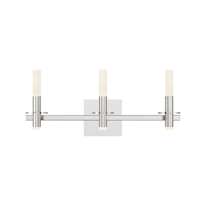 Torna LED Vanity Wall Light in Polished Nickel (3-Light).