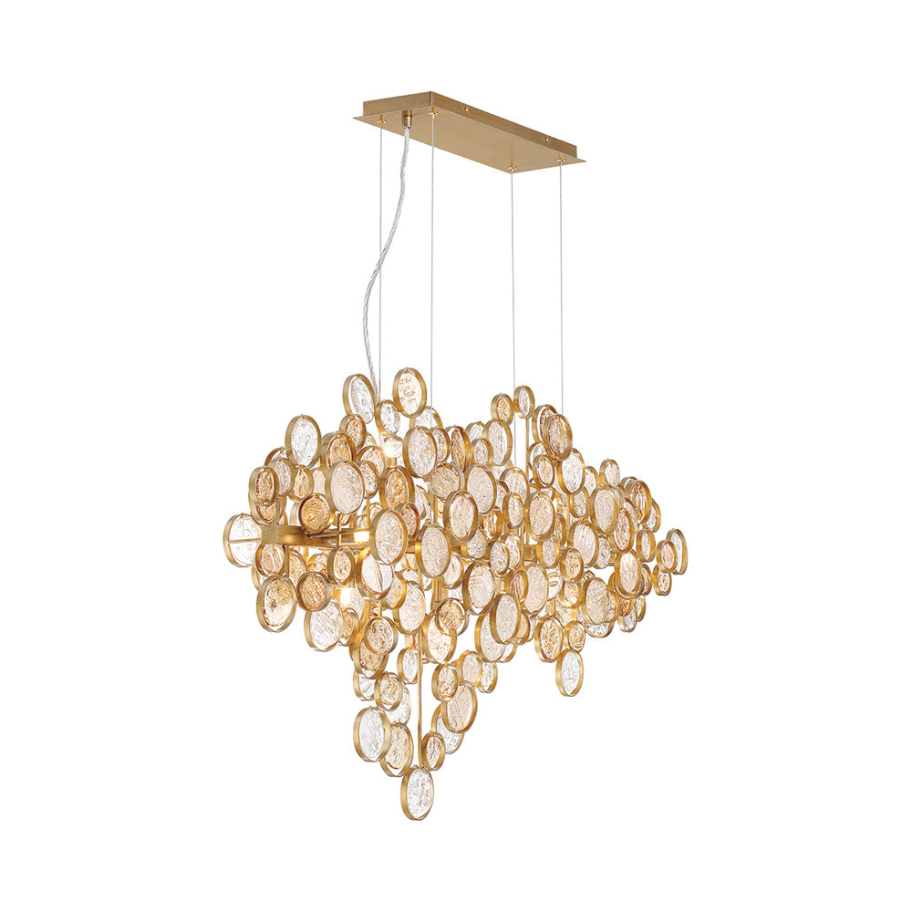 Trento Linear Chandelier in Detail.