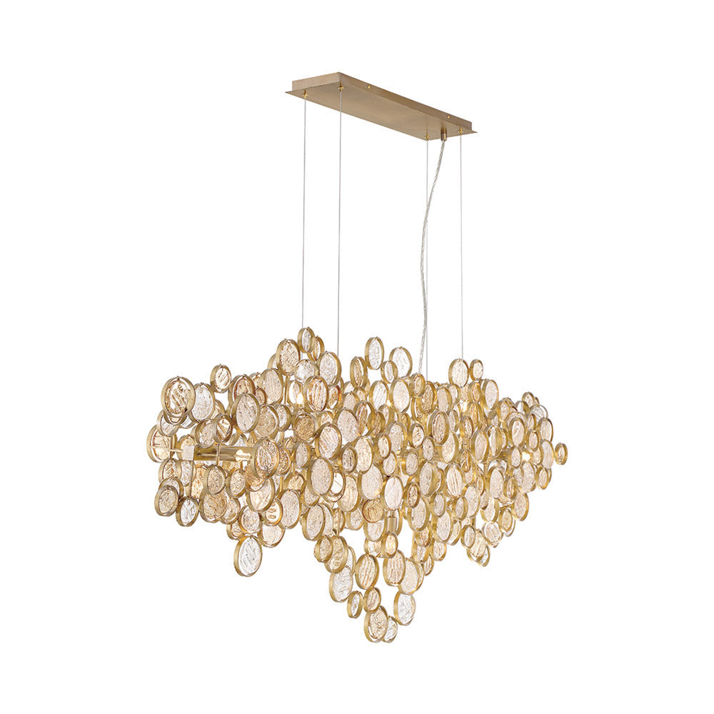 Trento Linear Chandelier in Detail.