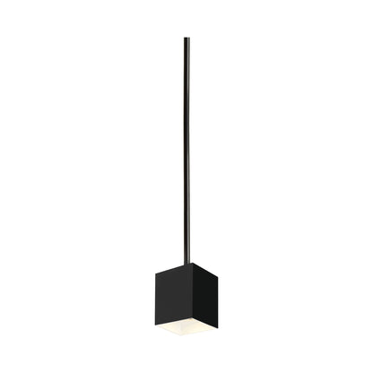 Exo 6 LED Pendant Light in Matte Black/Gold White.