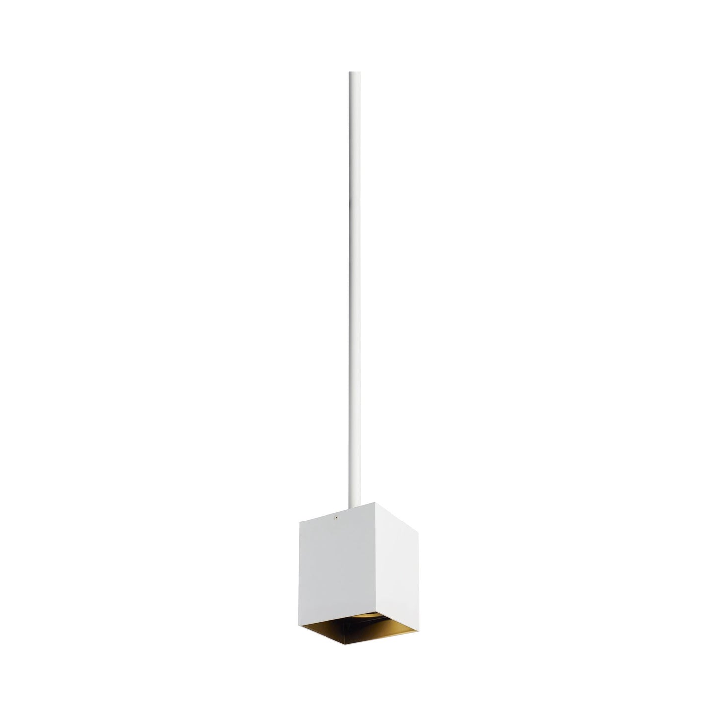 Exo 6 LED Pendant Light in Matte White/Black.