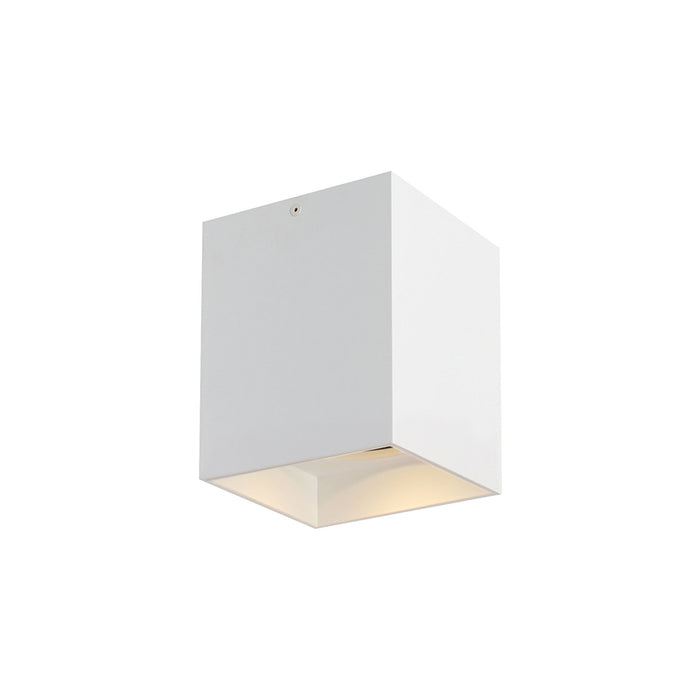 Exo LED Flush Mount Ceiling Light in Matte White (Small).