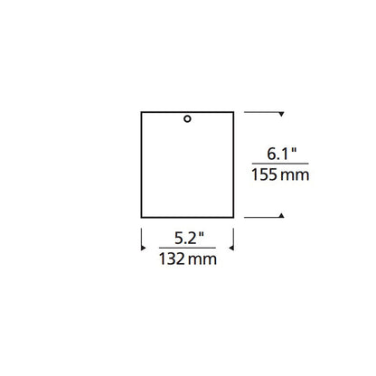 Exo LED Flush Mount Ceiling Light - line drawing.