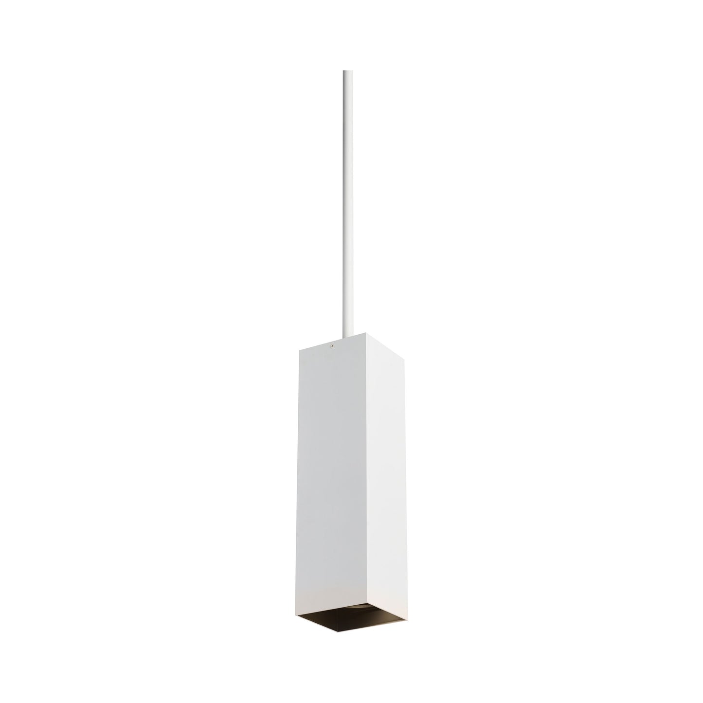 Exo LED Pendant Light in Matte White/Black.