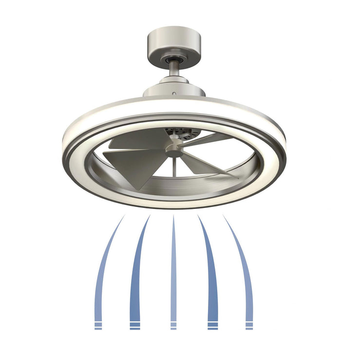 Gleam Indoor / Outdoor LED Ceiling Fan in Detail.