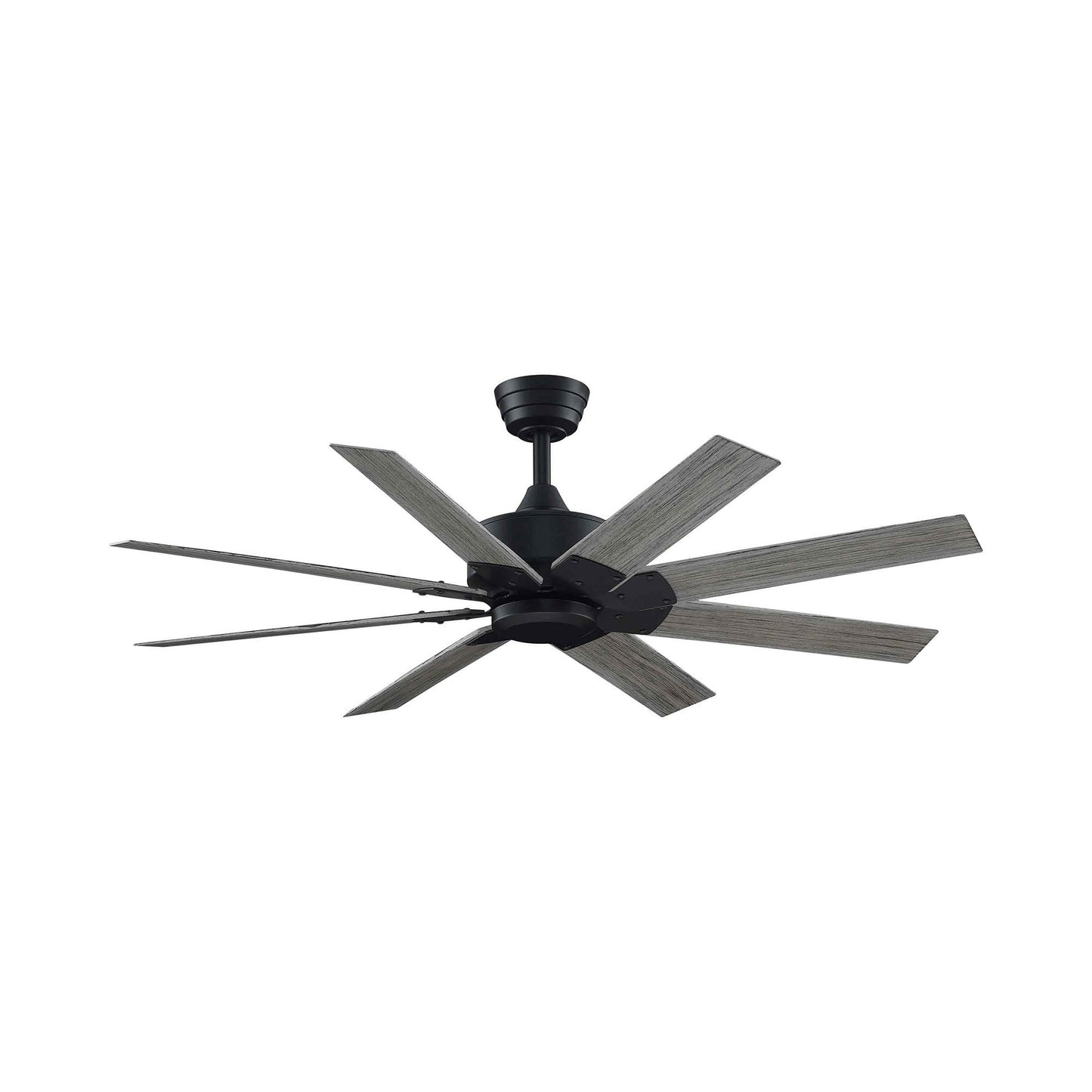 Levon Custom Ceiling Fanin Black/Weathered Wood (52-Inch).