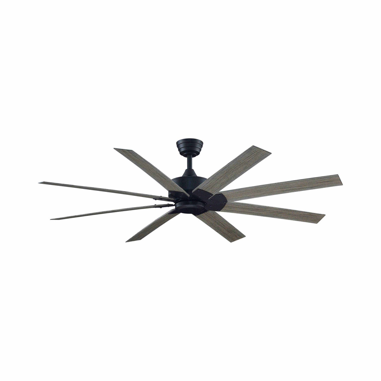 Levon Custom Ceiling Fanin Black/Weathered Wood (64-Inch).