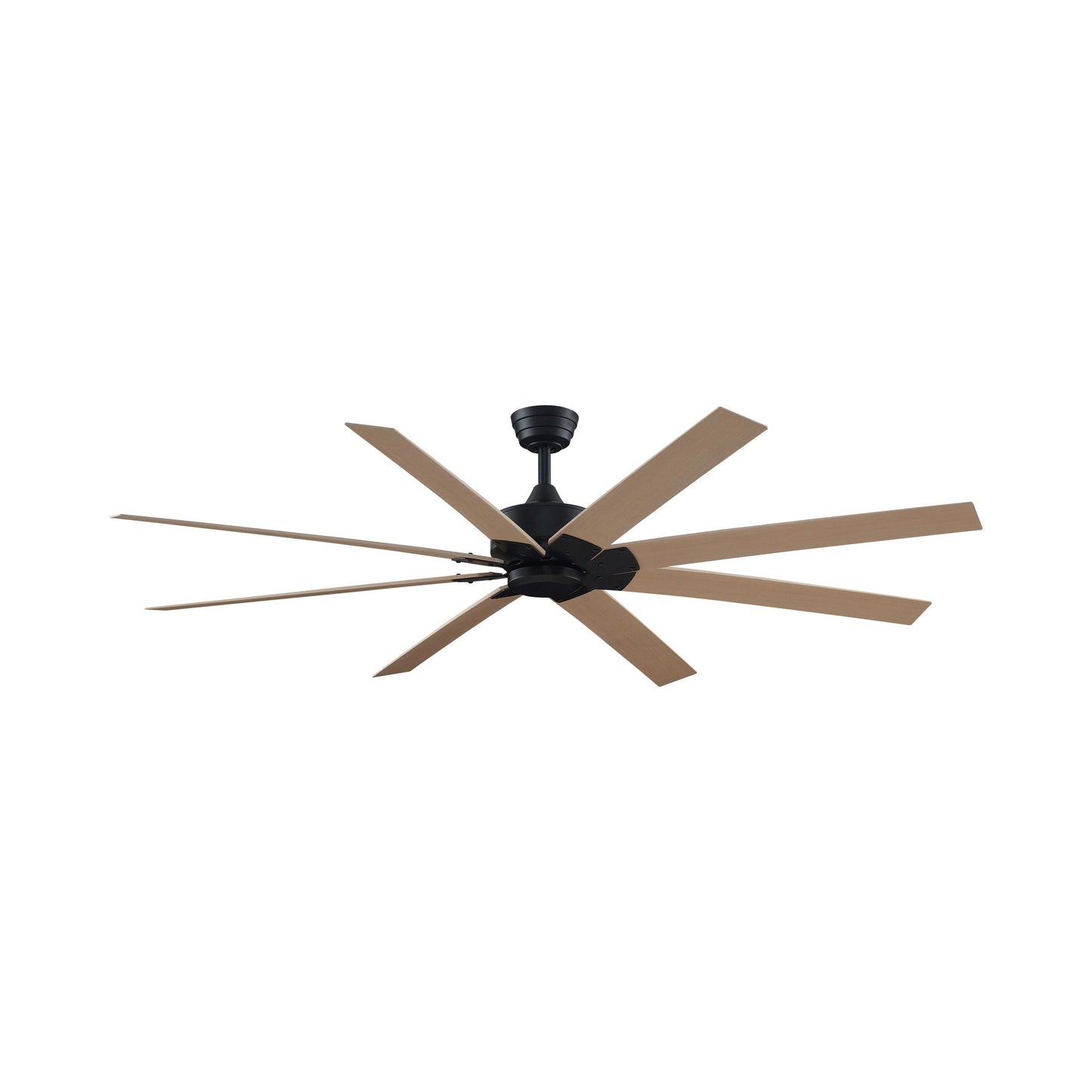 Levon Custom Ceiling Fanin Black/Natural (72-Inch).