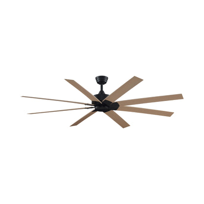 Levon Custom Ceiling Fanin Black/Natural (72-Inch).