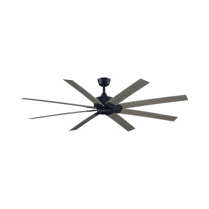 Levon Custom Ceiling Fanin Black/Weathered Wood (72-Inch).