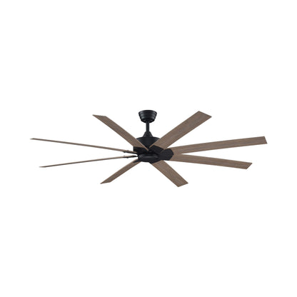 Levon Custom Ceiling Fanin Black/Washed Pine (72-Inch).