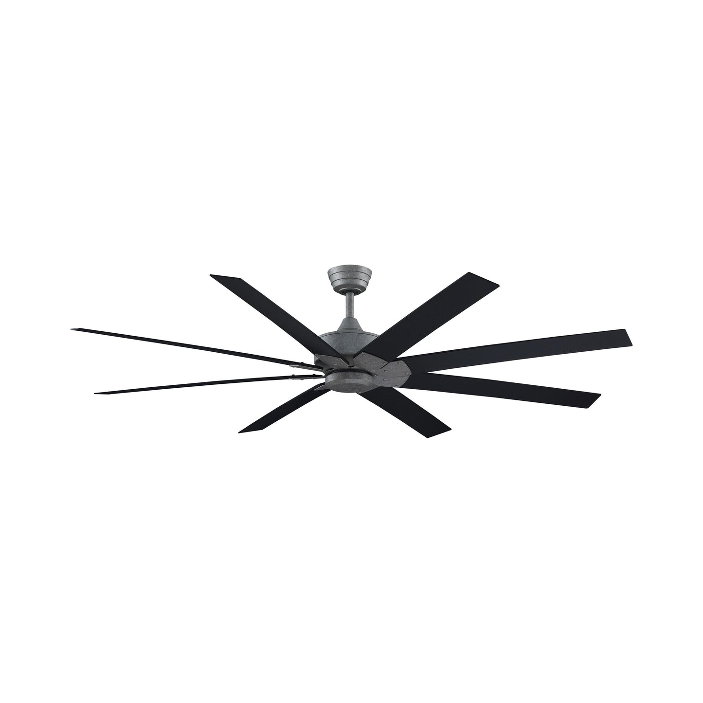 Levon Custom Ceiling Fanin Galvanized/Black (72-Inch).