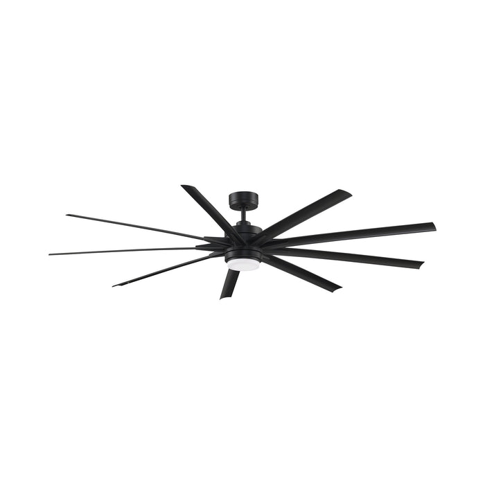 Odyn 84-Inch Indoor / Outdoor LED Ceiling Fan in Black (120V).