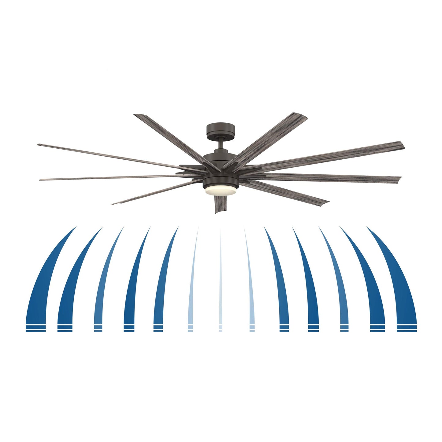 Odyn 84-Inch Indoor / Outdoor LED Ceiling Fan in Detail.