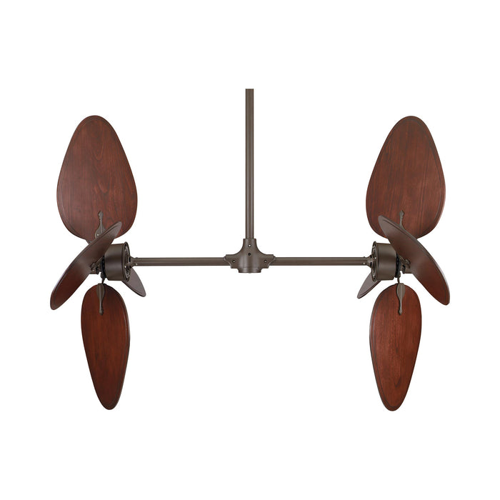 Palisade 52 Inch Indoor Ceiling Fan in Oil-Rubbed Bronze/Cairo Purple (87.5-Inch).