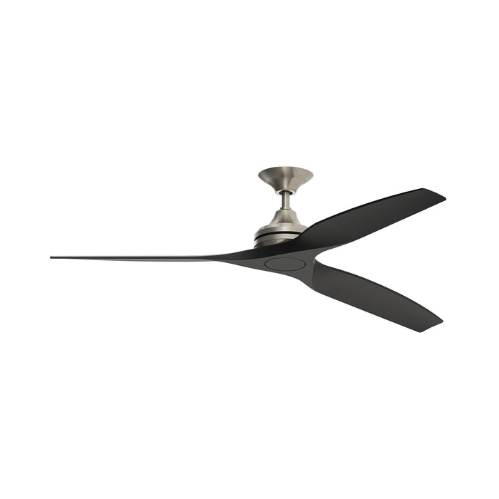 Spitfire Ceiling Fan in Brushed Nickel/Black (48-Inch).