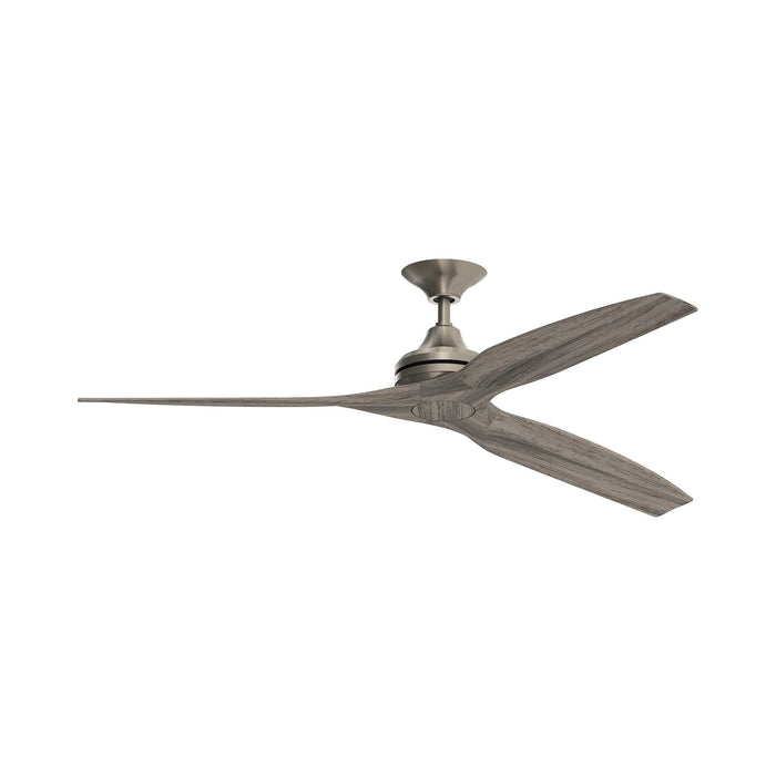 Spitfire Ceiling Fan in Brushed Nickel/Weathered Wood (48-Inch).