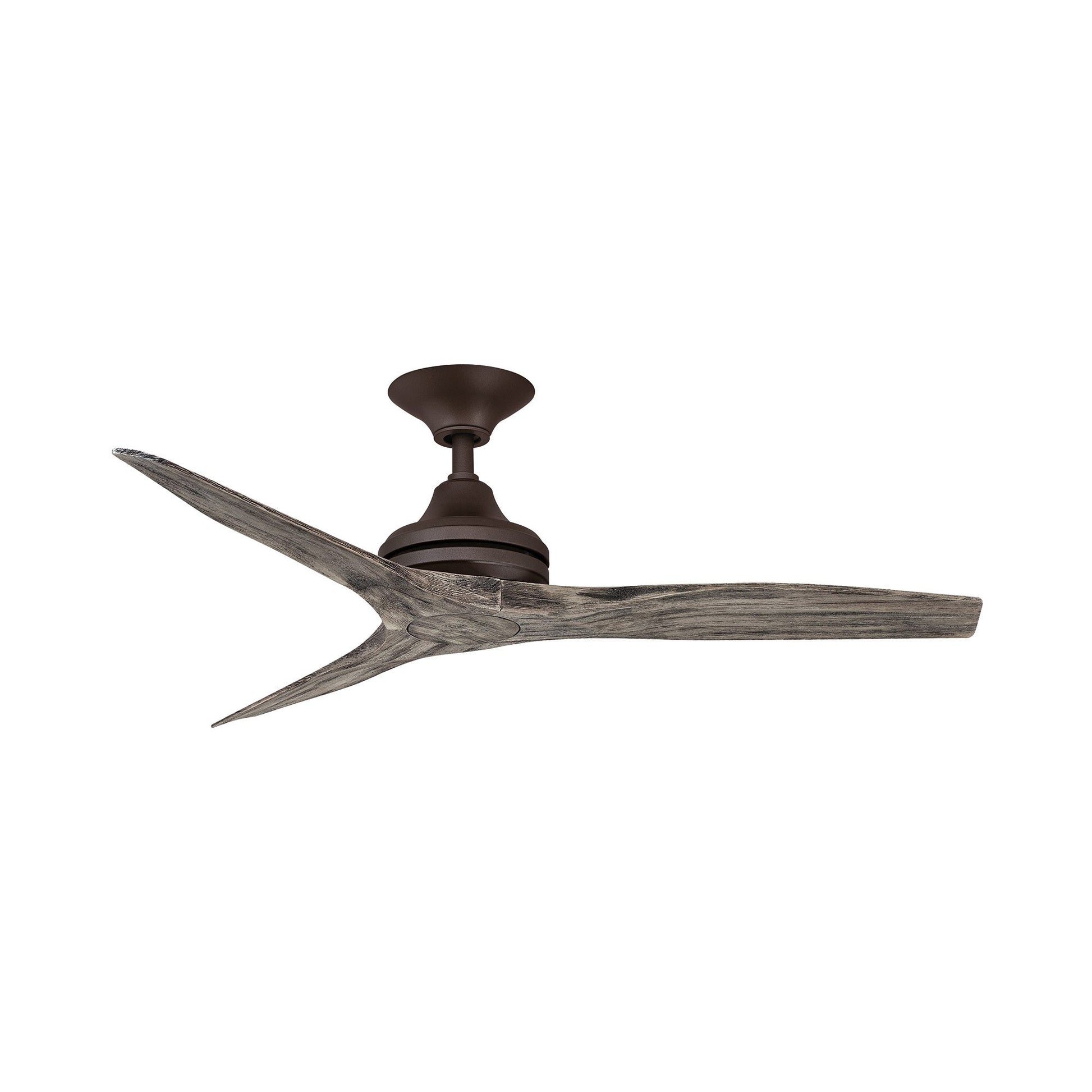Spitfire Ceiling Fan in Matte Greige/Weathered Wood (48-Inch).