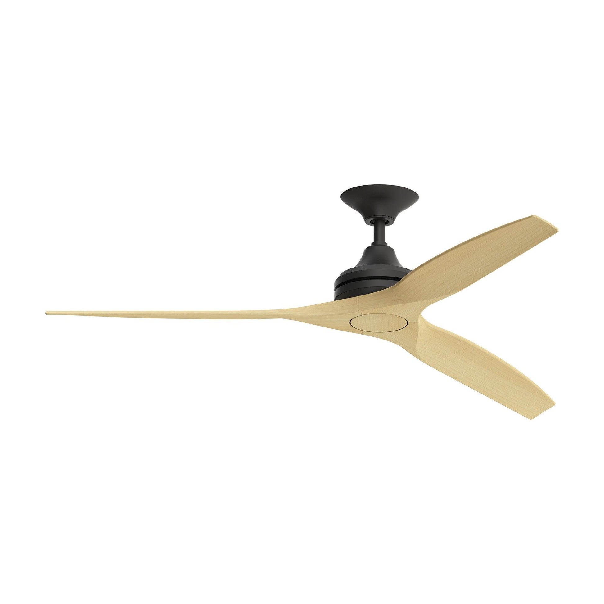 Spitfire Ceiling Fan in Black/Natural (60-Inch).