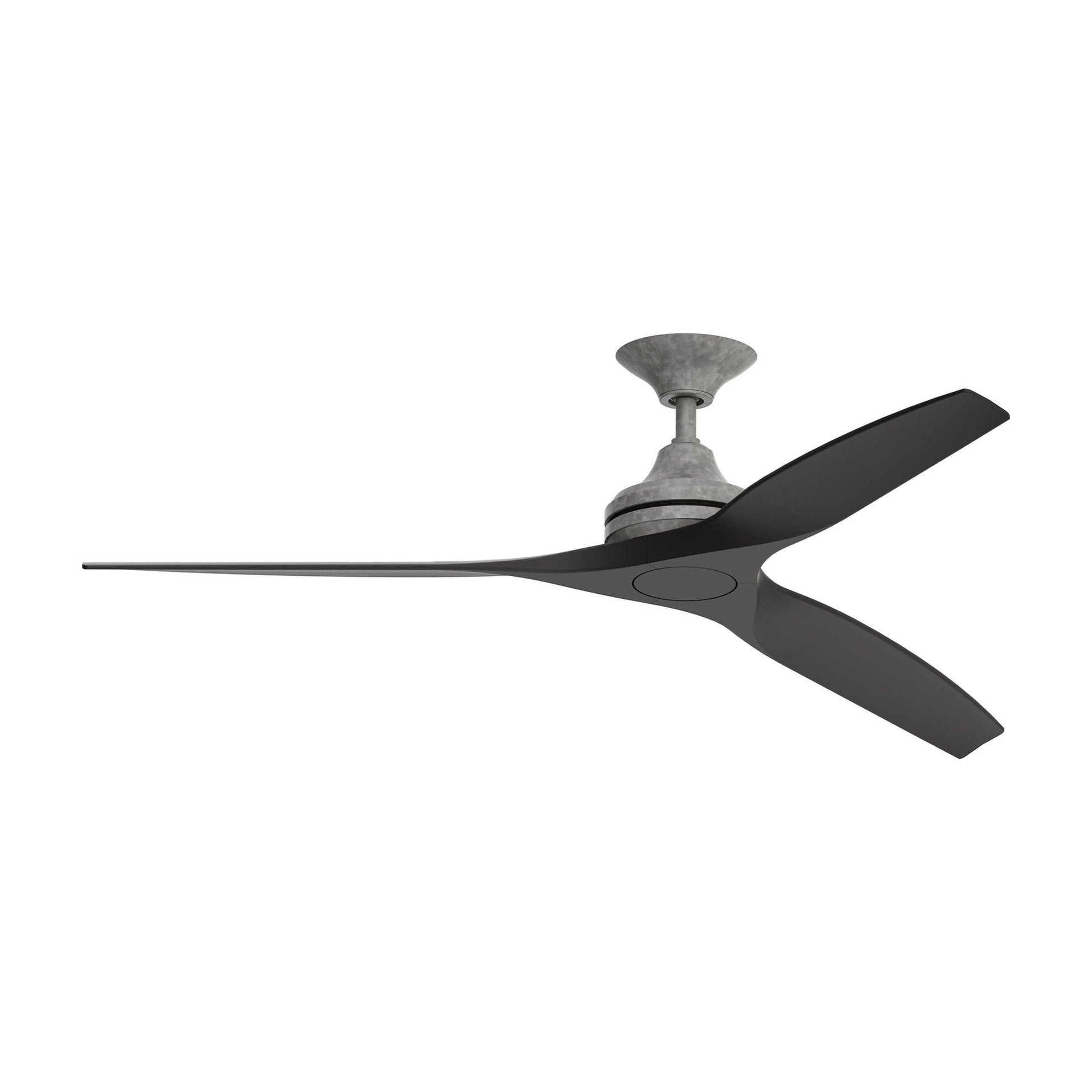 Spitfire Ceiling Fan in Galvanized/Black (60-Inch).