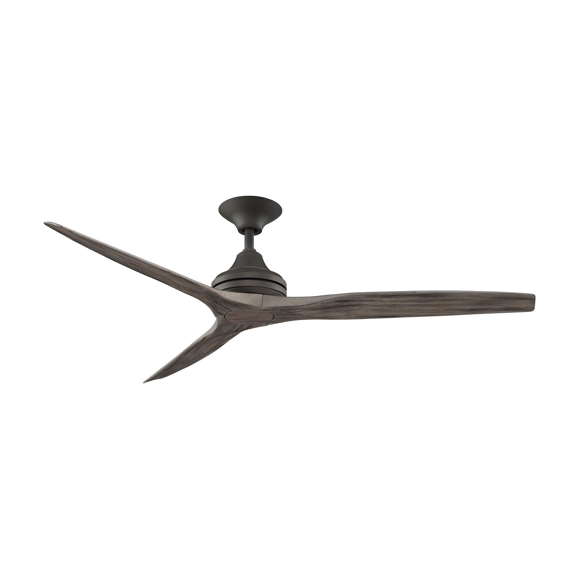 Spitfire Ceiling Fan in Matte Greige/Weathered Wood (60-Inch).