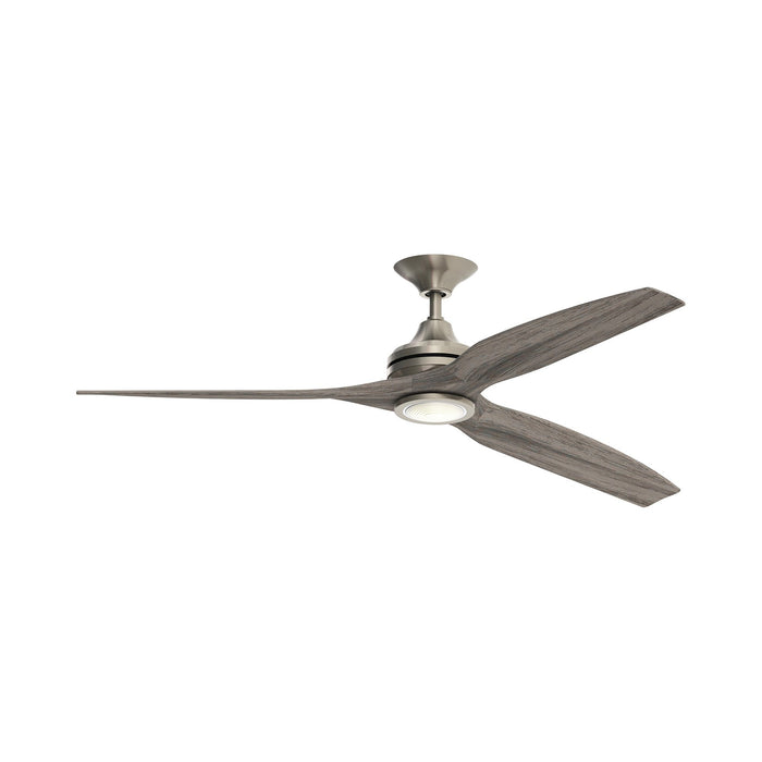 Spitfire LED Ceiling Fan in Brushed Nickel/Weathered Wood (48-Inch).