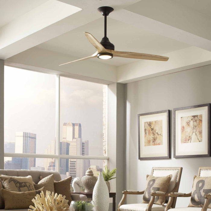 Spitfire LED Ceiling Fan in living room.