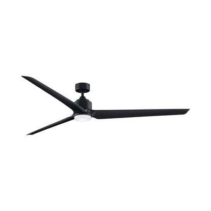 TriAire Custom 84" Ceiling Fan in Black (Light Kit Included).