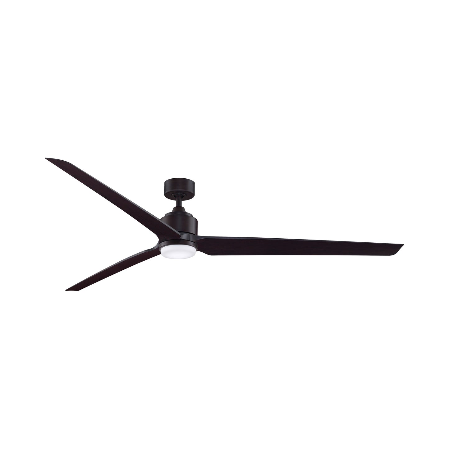 TriAire Custom 84" Ceiling Fan in Dark Bronze/Black (Light Kit Included).