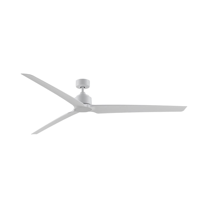 TriAire Custom 84" Ceiling Fan in Matte White (Without Light Kit).