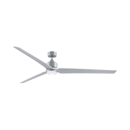 TriAire Custom 84" Ceiling Fan in Silver (Light Kit Included).