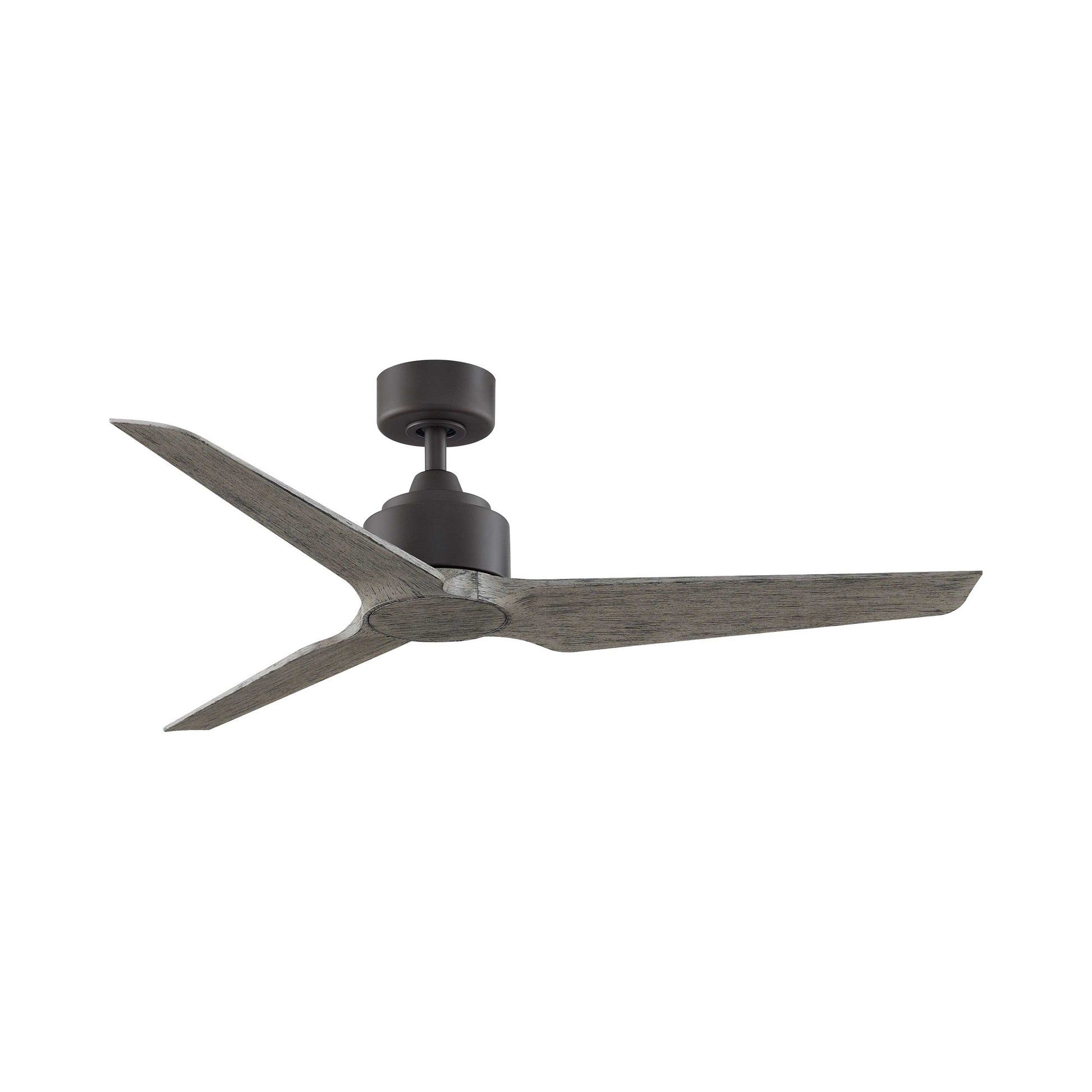 TriAire Custom Ceiling Fan in Matte Greige/Weathered Wood (52-Inch).