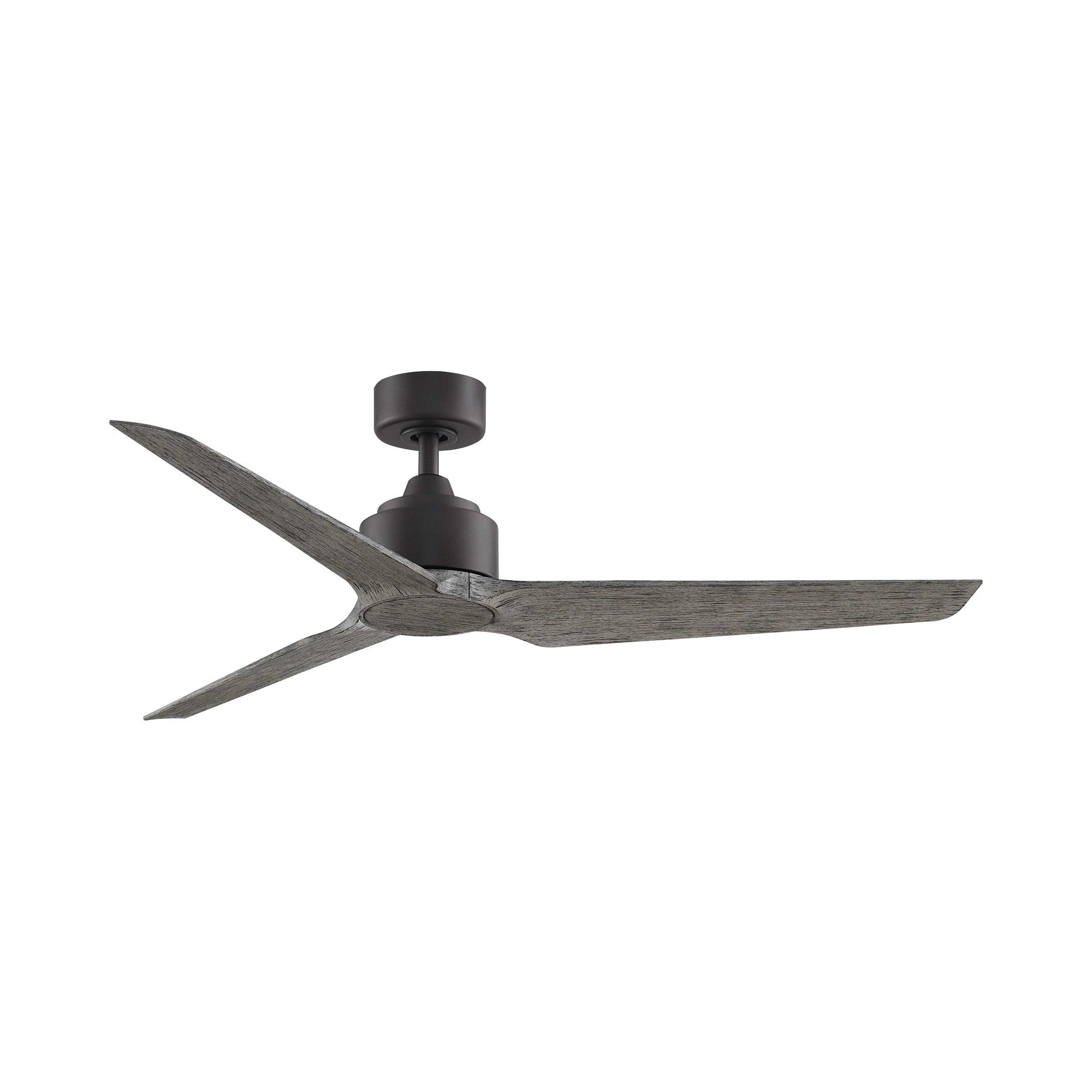 TriAire Custom Ceiling Fan in Matte Greige/Weathered Wood (56-Inch).