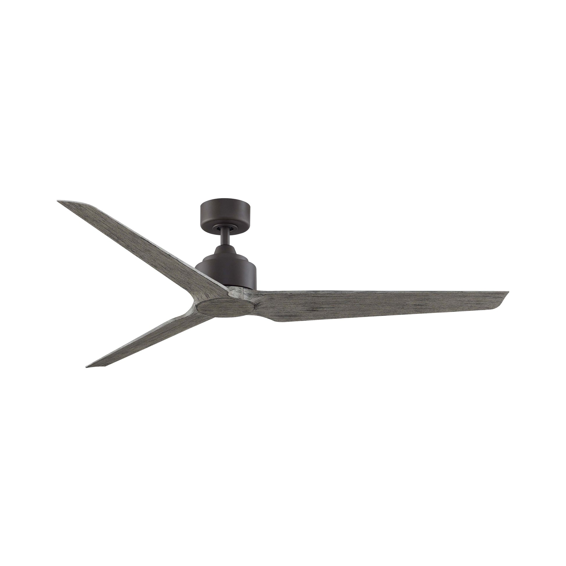 TriAire Custom Ceiling Fan in Matte Greige/Weathered Wood (64-Inch).