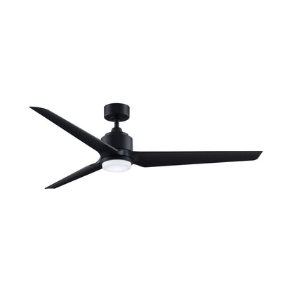 TriAire Custom LED Ceiling Fan in Black (64-Inch).