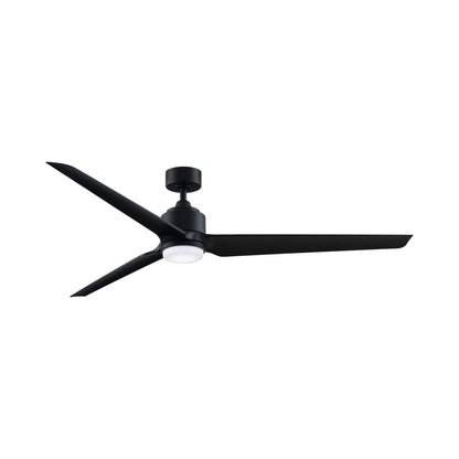 TriAire Custom LED Ceiling Fan in Black (72-Inch).