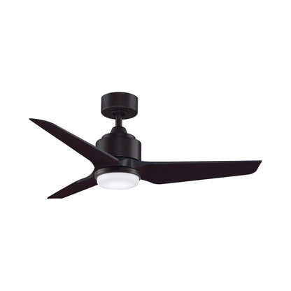 TriAire Custom LED Ceiling Fan in Dark Bronze/Black (44-Inch).