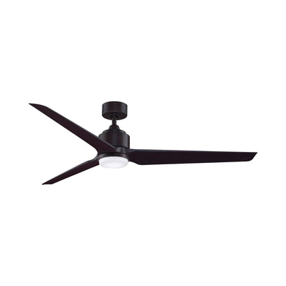 TriAire Custom LED Ceiling Fan in Dark Bronze/Black (64-Inch).