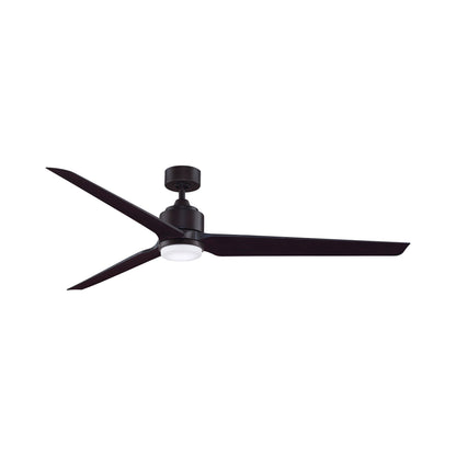 TriAire Custom LED Ceiling Fan in Dark Bronze/Black (72-Inch).